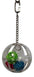 Birds LOVE 3" Hanging Clear Wiffle Balls Unscrew Foraging Medium and Large Bird Toy with Vine Balls Inside for Bird Cage