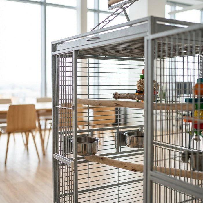 Illustration for The Ultimate Guide to Durable and Safe Cage Accessories for Macaws and Large Birds