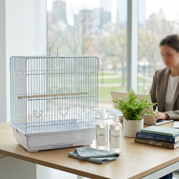 Illustration for A Complete Guide to Choosing Non-Toxic Bird Cage Cleaners for Avian Safety