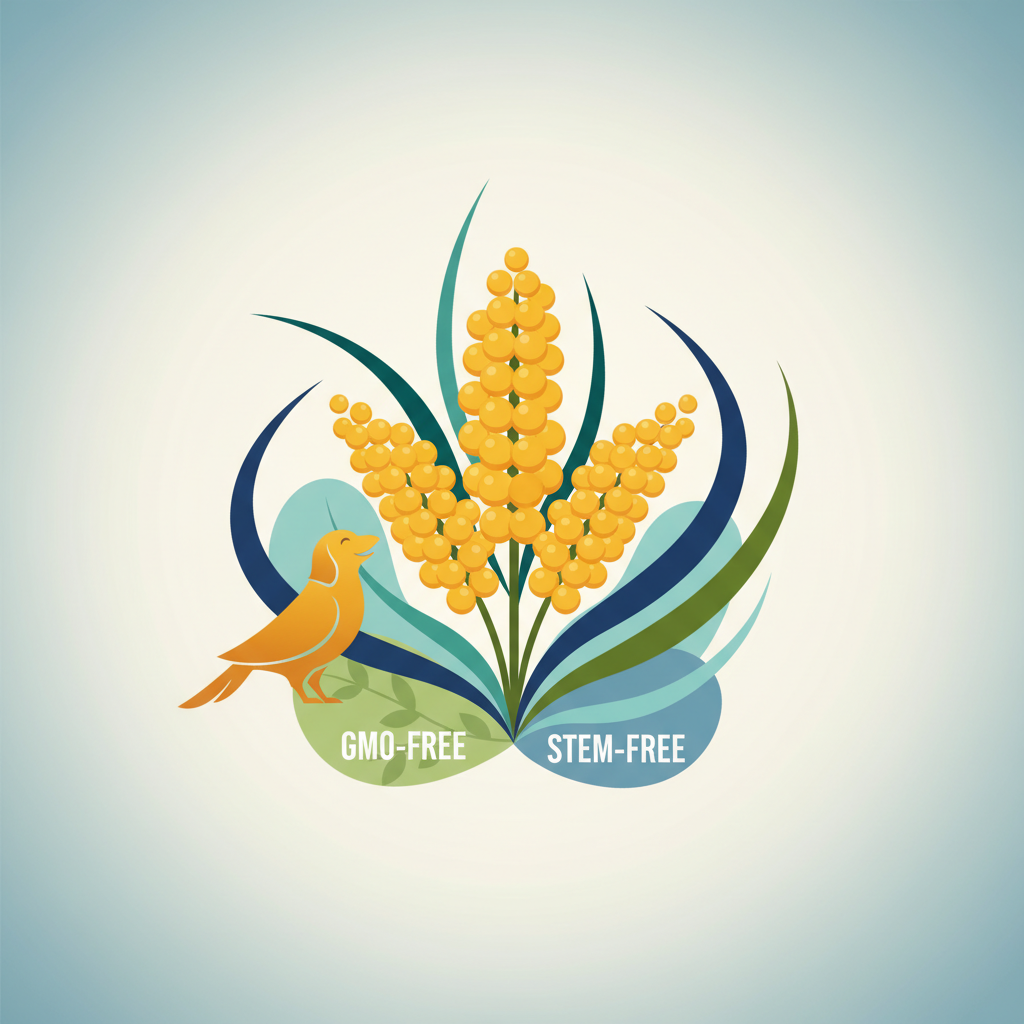 Illustration for BirdDog Depot's Pure Spray Millet: Unmatched Quality, GMO-Free, and Stem-Free