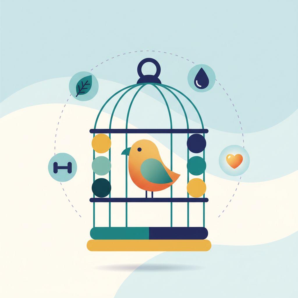 Illustration for Elevate Your Bird's Life: Choosing Premium Cages & Accessories for Optimal Health and Happiness