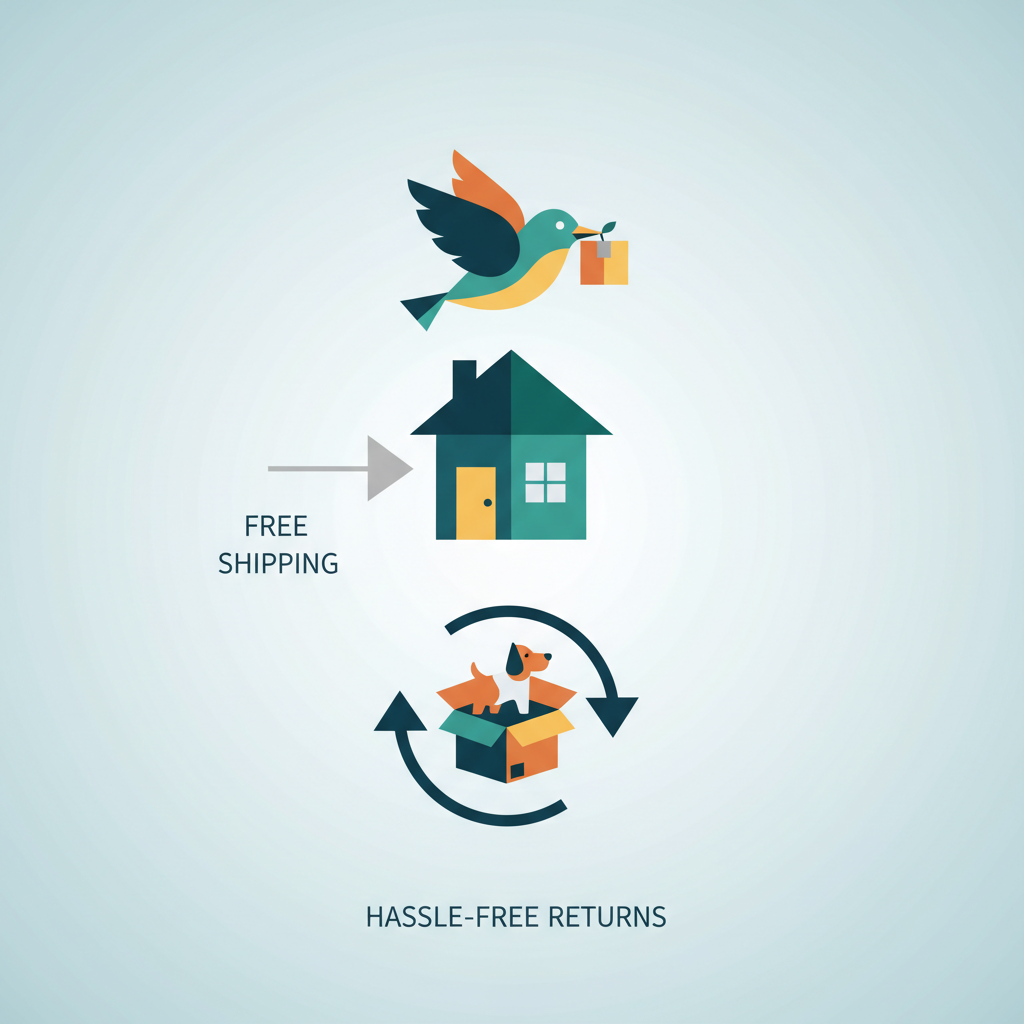 Illustration for Understanding BirdDog Depot's Free Shipping and Hassle-Free Return Policy