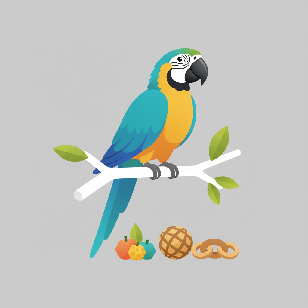 Illustration for Elevate Your Bird's Well-being: Expert-Curated Healthy Treats & Engaging Toys