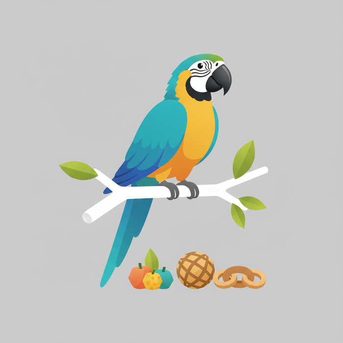 Illustration for Elevate Your Bird's Well-being: Expert-Curated Healthy Treats & Engaging Toys