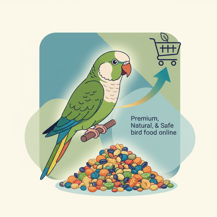 Illustration for Elevate Your Parrot's Diet: Find Premium, Natural, and Safe Bird Food Online