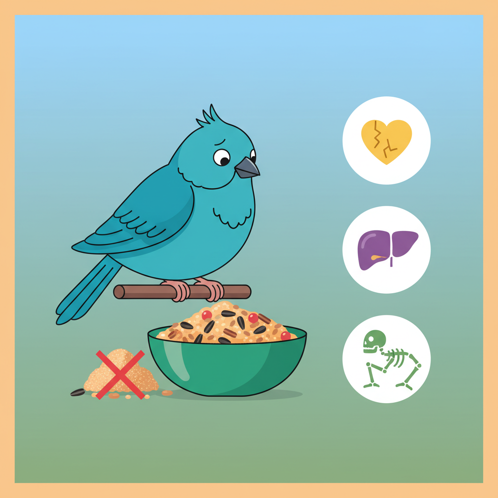Illustration for Expert Guide to Managing Your Pet Bird's Weight and Preventing Overfeeding