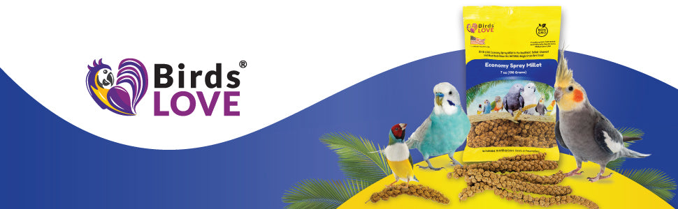 Birds LOVE French Kissed Spray Millet for Birds - info