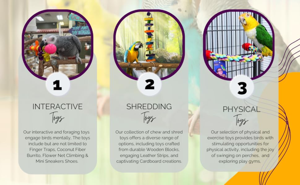 Birds LOVE Chew-Tastic Triple Tower of Shredded Fun Medium Bird Toy info