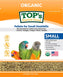 TOP's Parrot Food Bird Pellets for Small Hookbills - Non-GMO, Peanut Soy & Corn Free, USDA Organic Certified - 4 lb