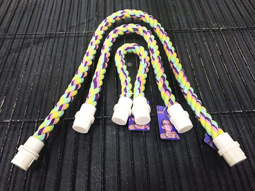 Birds LOVE Cotton Rope Comfy Cable Perches for Birds 16.25" Length Perfect for Cockatiels Parrotlets Conures Caiques Senegals Quakers and Similar Sized Birds