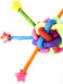 Birds LOVE Shiny Stars Foot Parrot Toy, Cage or Playgym, Rattle Bell Inside for Small to Medium Birds