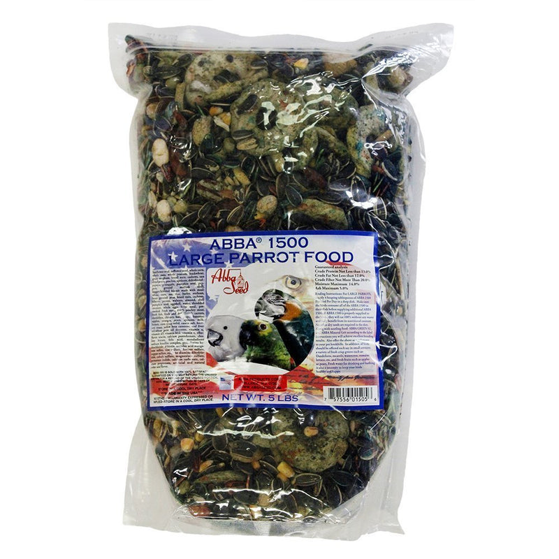 ABBA 1500 Bird Foods Large Parrot Food 5lbs