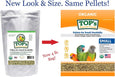 TOP's Parrot Food Bird Pellets for Small Hookbills - Non-GMO, Peanut Soy & Corn Free, USDA Organic Certified - 1 lb oz / 454 g