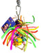 Birds LOVE Spiral Straws Toy for Small Parrots, Preening Foraging Hanging Bird Toy for Lovebirds Cockatiels Parakeets Conures, 6"