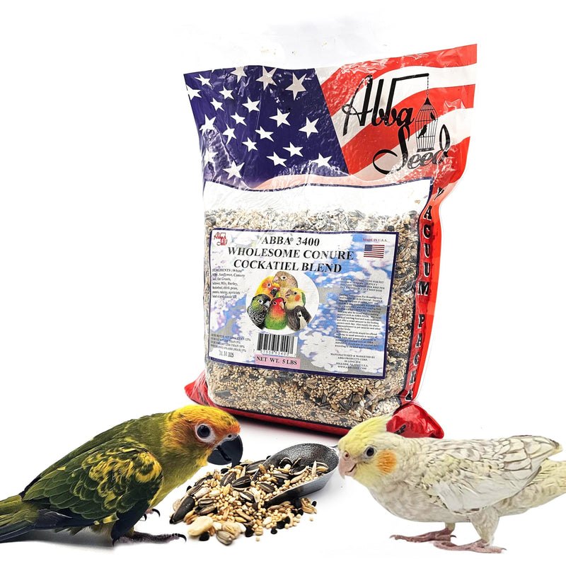5LB 3400 Wholesome Conure & Cockatiel Blend