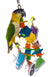 Birds LOVE Bird Toy Sneaker Sisal Acrylic Dowel Wood Blocks Vine Ball for Caique, Sun Conure, Amazon Parrot, Mini Macaw, Small to Medium Bird Cage