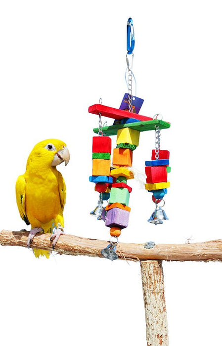 Birds LOVE Mobile with Bells for Medium Size Birds
