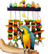 Birds LOVE Wood Log of Hanging Chew Fun for Extra Large Birds – Hyacinth Macaw and Similar Sized Birds - Large without Cardboard - 27 l x 16 w