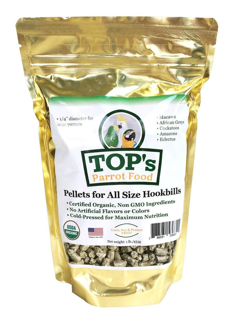 TOP'S Organic And GMO-Free OUTSTANDING BIRD PELLETS -1LB / 453g