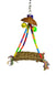 Birds LOVE Small Seagrass Canopy Bird Swing w Jingle Balls for Resting Swinging Hanging Chewing Fun, Small Parrot, Conure Parakeet Cockatiel Lovebird