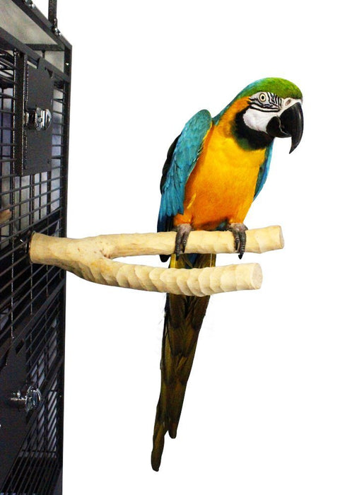 Birds LOVE Handcrafted Coffeewood Multi- Branch Perch for Large Sized Birds – Pkg of 1 Large Multi-Branch