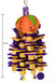 Birds LOVE Bird Chew Toy Orange w Slats and Wiffle Balls Large Parrot Cage Cockatoo Macaw - LG - 21 3/4" long x 7.5" wide