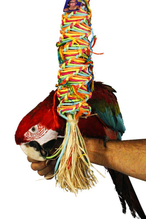 Birds LOVE Twisted Paper Tornado for African Greys, Cockatoos, Macaws and Similar Sized Large Birds 2-PACK - 17" L x 3.25" W