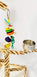 Birds LOVE Bird Play Gym Tabletop w Cup, Toy Hanger and Toy, Bengal TigerTail Stand - Small