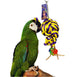 Birds LOVE Hanging Rope Knot Bird Toy w Leather Hanging Acrylic Toys for Medium and Large Birds cage or Gym