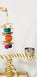 Birds LOVE Bird Play Gym Tabletop w Cup, Toy Hanger and Toy, Javan TigerTail Stand- Large