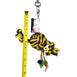 Birds LOVE Hanging Rope Knot Bird Toy w Leather Hanging Acrylic Toys for Medium and Large Birds cage or Gym