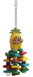 Birds LOVE Medium Wood Pineapple w Leather Strings and Wood Pieces Bird Toy, Medium Parrot Conures African Grey Caiques Quakers Mini Cockatoo