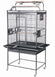HQ 32x23x64 Double Play Top Bird Cage - Platinum White