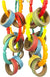 Birds LOVE Pipe & Bagels Parrot Toy for Small to Medium Birds
