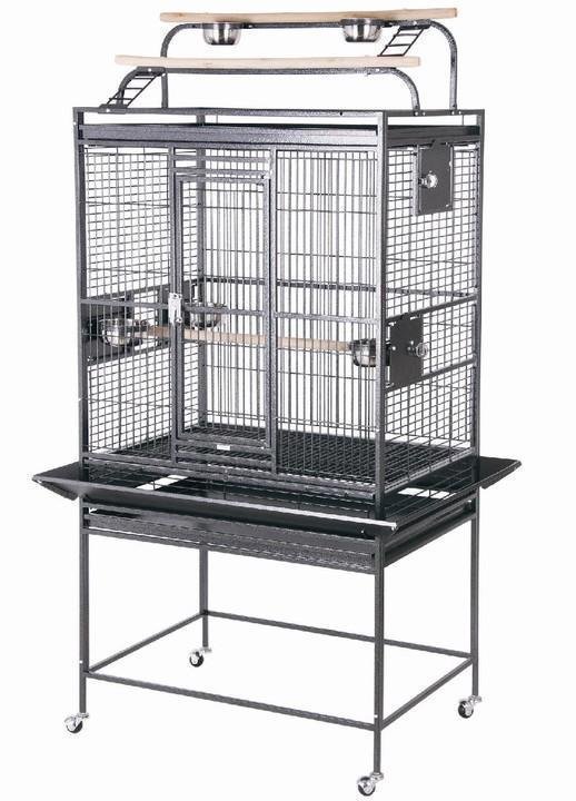 HQ 32x23x64 Double Play Top Bird Cage - Green