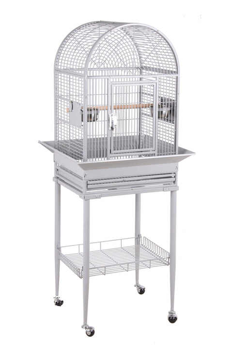 HQ 18x16 Dome Top Bird Cage - Platinum White