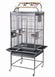 HQ 24x22x60 Double Play Top Bird Cage - Platinum White