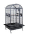 HQ 40x30x72 Dome Top Bird Cage with Drop Front - Platinum White