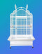 HQ 40x32x73 Arch Victorian Top Bird Cage - Platinum White