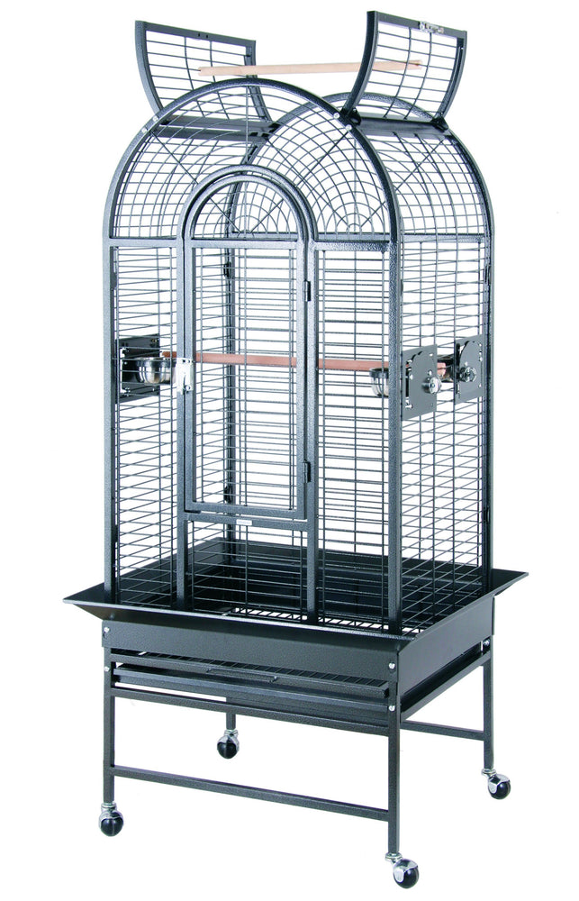 HQ 26x22 Dome Top Bird Cage w Opening Top - Black