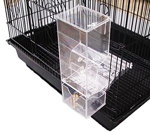 Birds LOVE Feed, Don’t Waste Bird Cage Feeder for Small Birds, Finch Canary Parakeet Lovebird Conure Parrotlet
